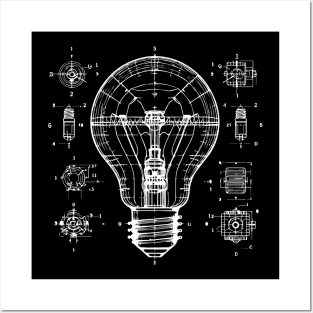 bulb design Posters and Art